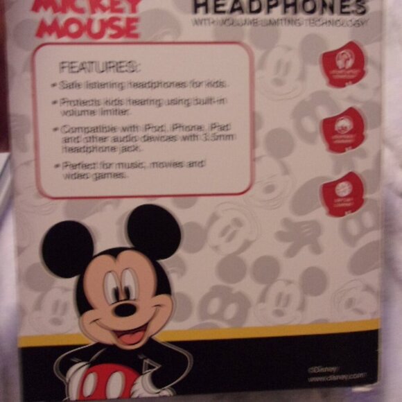 Kid Safe Disney Mickey Mouse Headphones New - Picture 4 of 4
